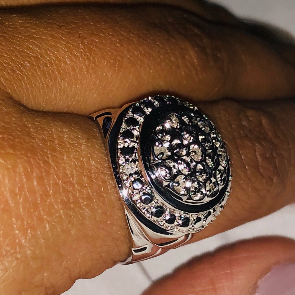 Men’s REAL diamond Ring. not CZ Huge Sale 1/10cttw